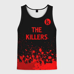 Майка-безрукавка мужская The Killers - red gradient посередине, цвет: 3D-черный