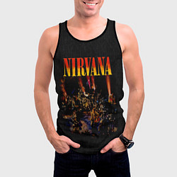 Майка-безрукавка мужская Nirvana unplugget, цвет: 3D-черный — фото 2