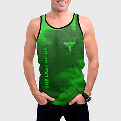 Майка-безрукавка мужская The Last Of Us - green gradient вертикально, цвет: 3D-черный — фото 2