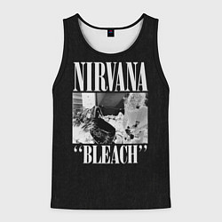 Майка-безрукавка мужская Нирвана первый альбом группы, цвет: 3D-черный