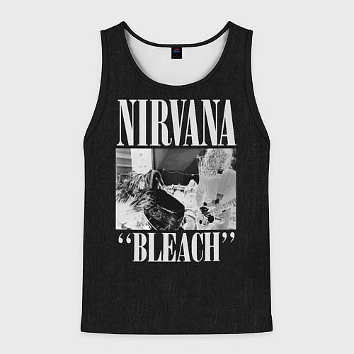 Мужская майка без рукавов Нирвана первый альбом группы / 3D-Черный – фото 1