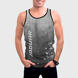 Майка-безрукавка мужская Jaguar - grey gradient вертикально, цвет: 3D-черный — фото 2