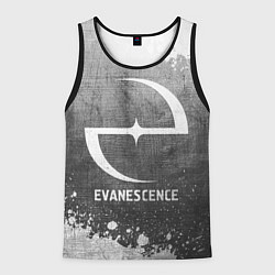 Майка-безрукавка мужская Evanescence - grey gradient, цвет: 3D-черный