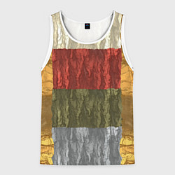 Мужская майка без рукавов Цветной узор абстрактная графика