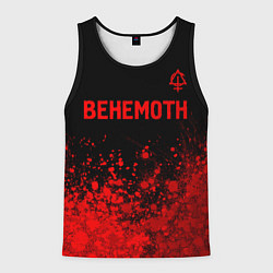Майка-безрукавка мужская Behemoth - red gradient посередине, цвет: 3D-черный