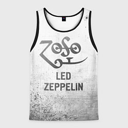 Майка-безрукавка мужская Led Zeppelin - white gradient, цвет: 3D-черный