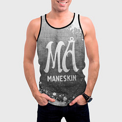 Майка-безрукавка мужская Maneskin - grey gradient, цвет: 3D-черный — фото 2