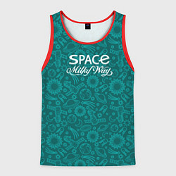 Майка-безрукавка мужская Наш Млечный путь, цвет: 3D-красный