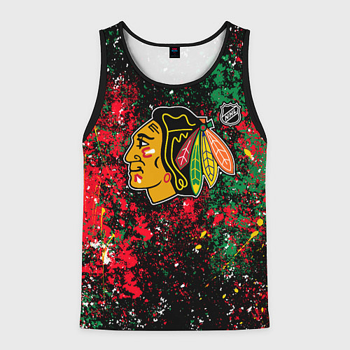 Мужская майка без рукавов Chicago Blackhawks NHL black / 3D-Черный – фото 1