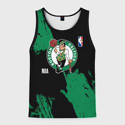Майка-безрукавка мужская Бостон Селтикс баскетбольный клуб, цвет: 3D-черный