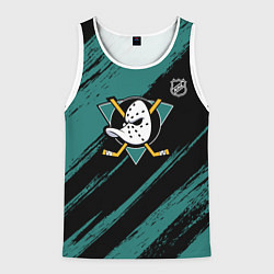 Мужская майка без рукавов Анахайм Дакс - зеленая краска