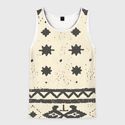 Мужская майка без рукавов Африканские примитивные узоры