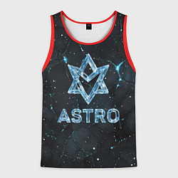 Мужская майка без рукавов Astro логотип из синего стекла