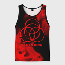 Майка-безрукавка мужская Elden Ring - red gradient, цвет: 3D-черный