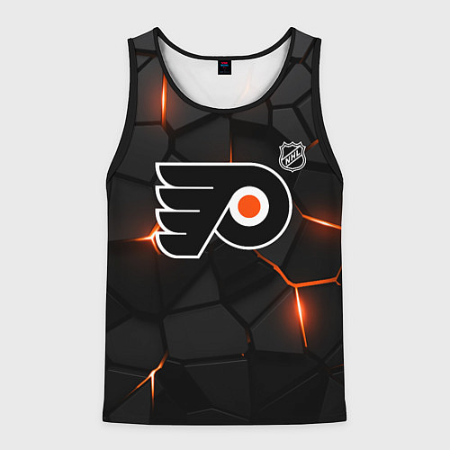 Мужская майка без рукавов Филадельфия Флайерз - НХЛ хоккей / 3D-Черный – фото 1