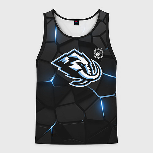 Мужская майка без рукавов Юта Маммот - НХЛ хоккей / 3D-Черный – фото 1