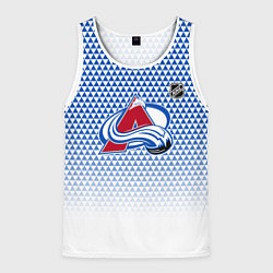 Майка-безрукавка мужская Колорадо Эвеланш - геометрический градиент, цвет: 3D-белый