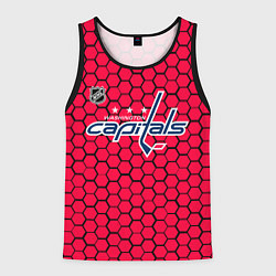 Мужская майка без рукавов Вашингтон Кэпиталз - красные соты