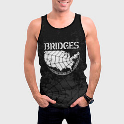 Майка-безрукавка мужская Bridges company, цвет: 3D-черный — фото 2