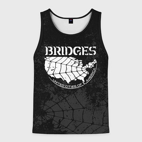 Мужская майка без рукавов Bridges company / 3D-Черный – фото 1