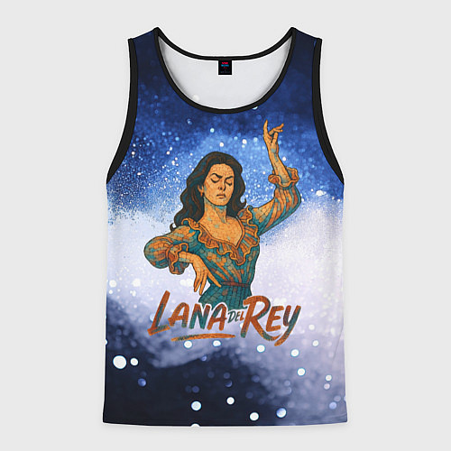 Мужская майка без рукавов Lana Del Rey танцует / 3D-Черный – фото 1