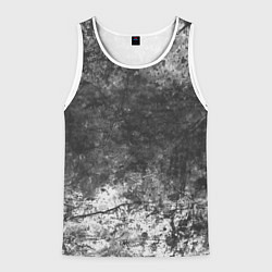 Мужская майка без рукавов Абстракция - grey and white wall with cracks