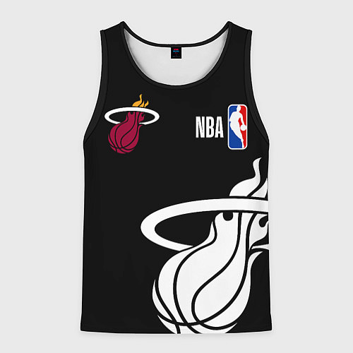 Мужская майка без рукавов Miami Heat - NBA team / 3D-Черный – фото 1