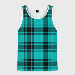 Мужская майка без рукавов Checkered blue