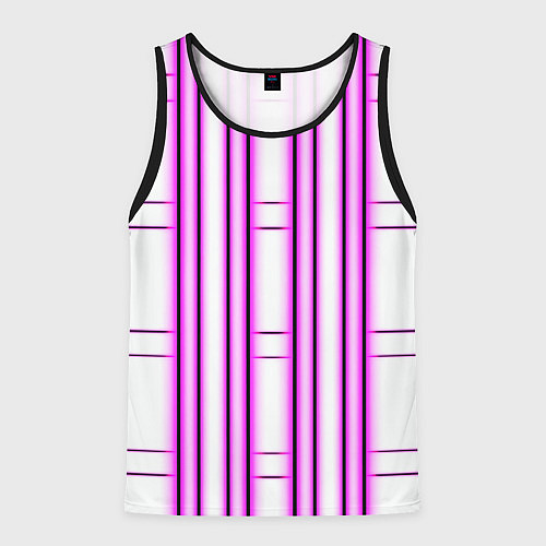 Мужская майка без рукавов Neon pink / 3D-Черный – фото 1