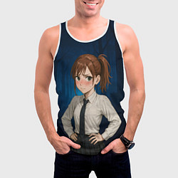 Майка-безрукавка мужская Сиратори Айра школьница, цвет: 3D-белый — фото 2