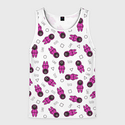 Мужская майка без рукавов Персонажи корейского сериала игра в кальмара