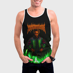 Майка-безрукавка мужская XXXTentacion hardcore, цвет: 3D-белый — фото 2