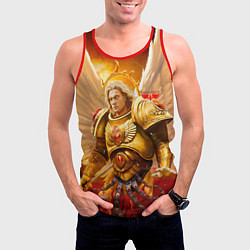 Майка-безрукавка мужская Сангвиний кровавый ангел, цвет: 3D-красный — фото 2