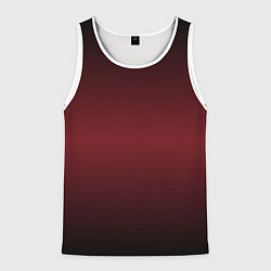 Мужская майка без рукавов Градиент темно-бордовый