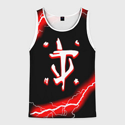 Майка-безрукавка мужская Doom красный шторм, цвет: 3D-белый
