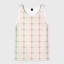 Мужская майка без рукавов Color white stripes