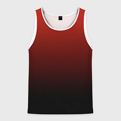 Майка-безрукавка мужская Red gradient, цвет: 3D-белый