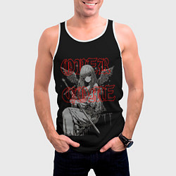 Майка-безрукавка мужская Маленький ангел с мечом - аниме y2k, цвет: 3D-белый — фото 2