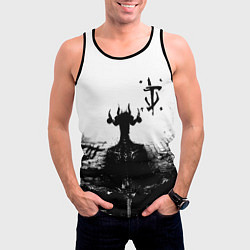 Майка-безрукавка мужская Doom демон марса, цвет: 3D-черный — фото 2