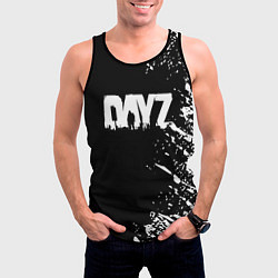 Майка-безрукавка мужская Dayz брызги красок, цвет: 3D-черный — фото 2