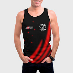 Майка-безрукавка мужская Toyota GR Gazoo Racing, цвет: 3D-черный — фото 2