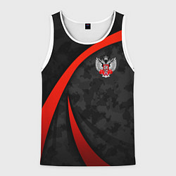 Майка-безрукавка мужская Федерация бокса - камуфляж, цвет: 3D-белый