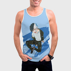 Майка-безрукавка мужская Харука Сакура - Ветролом, цвет: 3D-белый — фото 2