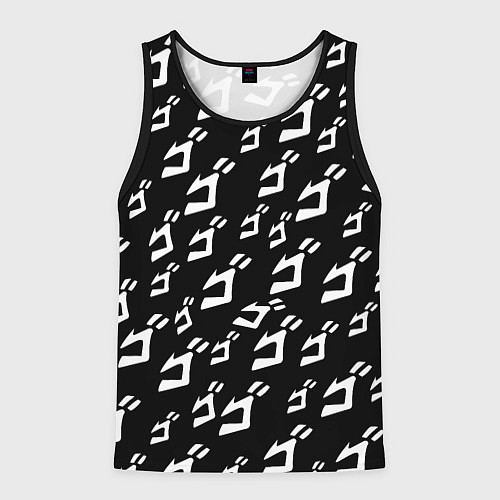 Мужская майка без рукавов JoJo pattern / 3D-Черный – фото 1