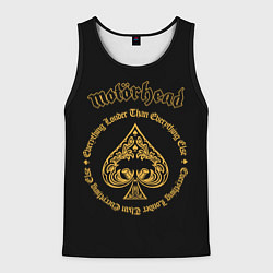 Майка-безрукавка мужская Motorhead золото, цвет: 3D-черный