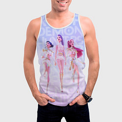 Майка-безрукавка мужская Huntrix KPop Demon Hunters, цвет: 3D-белый — фото 2
