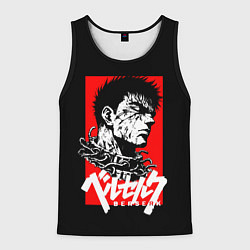 Майка-безрукавка мужская Берсерк аниме, цвет: 3D-черный