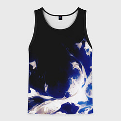 Мужская майка без рукавов Синее пламя