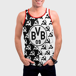 Майка-безрукавка мужская Borussia паттерн ссср, цвет: 3D-красный — фото 2