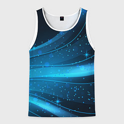 Мужская майка без рукавов Абстракция волнистых линий